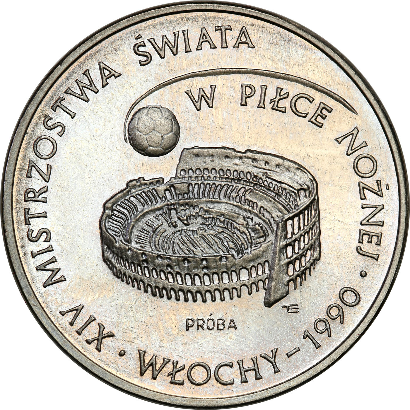 PRL. PRÓBA Nikiel 1000 złotych 1988 – Mś w piłce nożnej